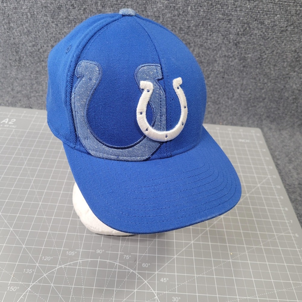 Indianapolis Colts Hat Cap‎ Fitted S/M Blue NFL Football Reebok Onfield